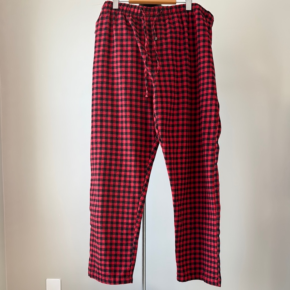 Arie Classic Red and Black Checkered Men's Joggers
